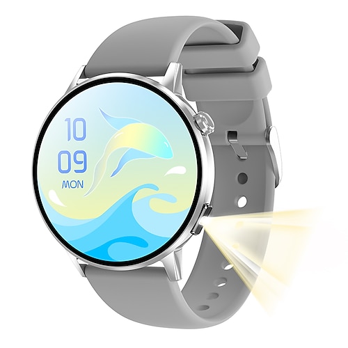 imosi 1,32 Zoll AMOLED HD-Bildschirm Smart Watch für Frauen mit Blutzuckermessgerät Bluetooth Anruf Herzfrequenz Blutdruckmessung IP68 wasserdichter Fitness-Tracker Image
