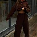 Per donna Pantaloni da Tuta Abito in maglia Athleisure Manica Lunga Vita Alta Antivento Traspirante Palestra Allenamento Corsa abbigliamento sportivo Abbigliamento sportivo Tinta unita Bianco Rosso