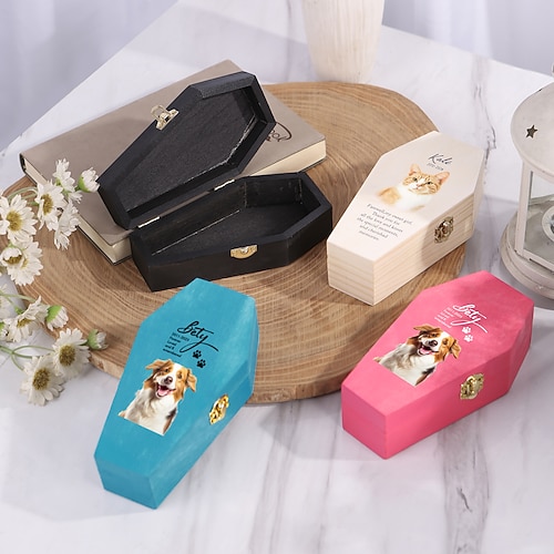 Urna funeraria personalizzata per animali domestici, regalo commemorativo personalizzato con nome, anno e testo commemorativo personalizzati, ricordo eterno per cani e gatti amati