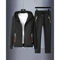 Per uomo Felpa con zip Felpa con cappuccio Athleisure Autunno Manica Lunga Protezione Solare Antivento Leggero Pesca Escursionismo All'aperto abbigliamento sportivo Abbigliamento sportivo Tinta unita