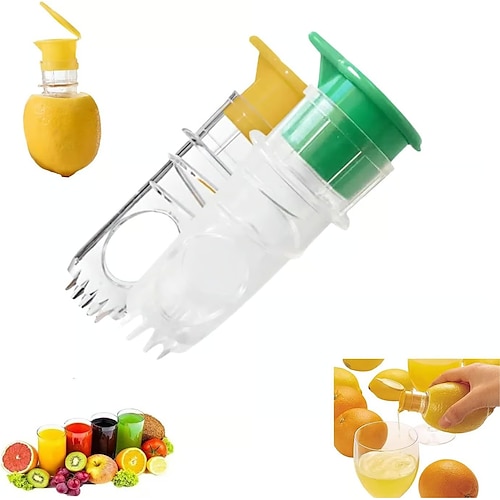 Spremiagrumi manuale da 2 pezzi per limoni e arance, estrattore di succo manuale per impieghi gravosi, utensile da cucina facile da usare, gadget per spremere la frutta.