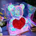 Nuovo orsetto di peluche a colori luminosi Lampada da orso fantasy a LED per regali di compleanno di San Valentino Decorazioni per le vacanze romantiche Regalo unico e creativo