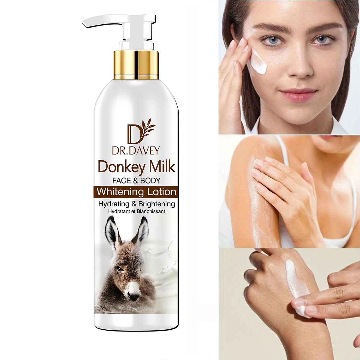 300 ml Eselmilch-Körperlotion, Feuchtigkeitscreme, großes Fassungsvermögen, Familiengröße, Körperlotion, feuchtigkeitsspendender Duft, erfrischender Moistu Image