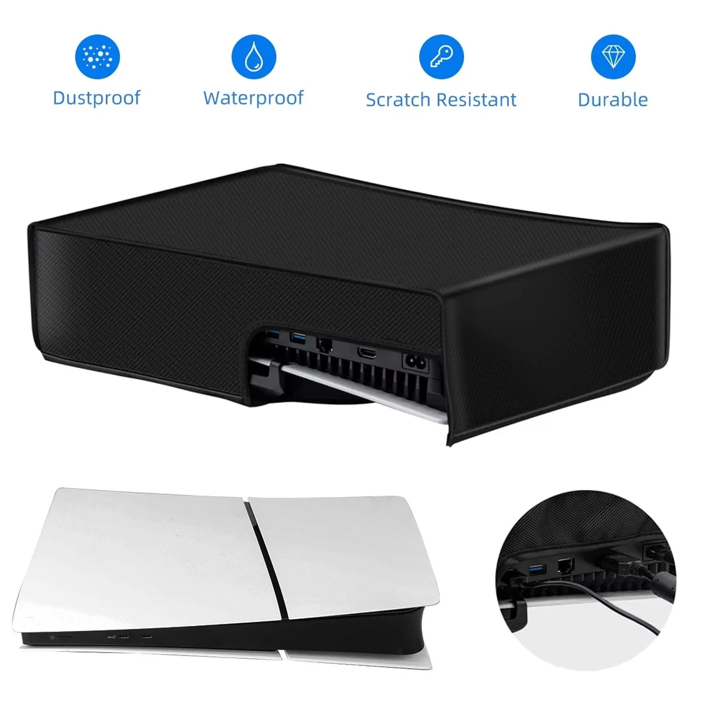 Horizontale Staubschutzhülle für die PS5-Reguar/Slim/Pro-Konsole, kratzfester Schutz, staubdichte Hülle für PS5-Zubehör Image