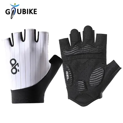 GTUBIKE Summer Bicycle Gloves Half Finger MTB Cycling Gloves for Men SBR Padded Anti-Slip Shock-Absorbing Biking Bike Accessorie