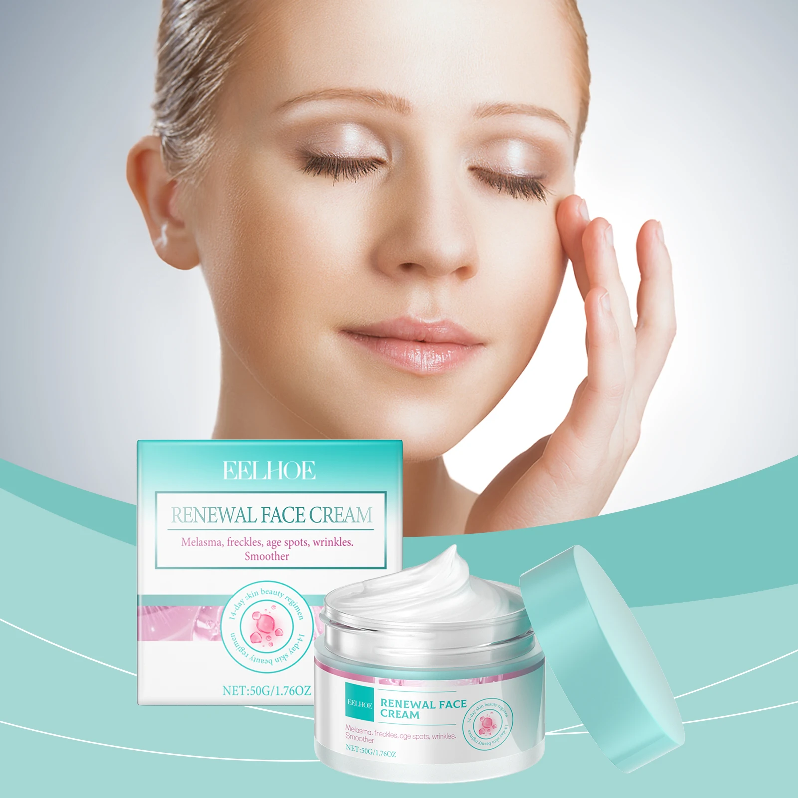 Eelhoe Radiant Nourishing Face Cream Firms Refines Moisturizes Brightens Smoothes Deep Hydration Skin Barrier Protect Skin Cream Image