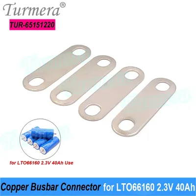 Turmera 12-V-Batterie-Sammelschienen-Kupferanschluss für 2,3 V 66160 40 Ah 45 Ah Lithium-Titanat-LTO-Batterie. Verwendung in 72 V, 24 V, 36 V, 48 V, 60 V USV