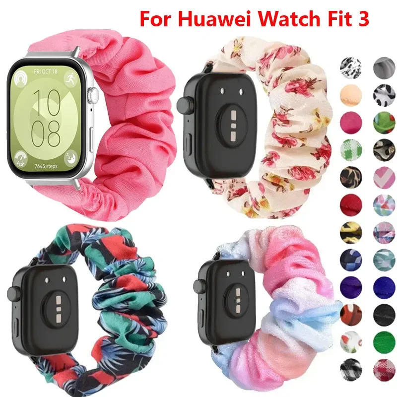 Damen-Ersatzarmband für Huawei Watch Fit 3, Fit 4, elastisches Stoffarmband für Huawei Watch Fit 4 Pro SmartWatch-Armband Image