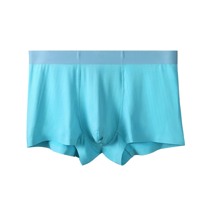 3PCS Herrenunterwäsche Herrenhosen sind spurloser Boxer aus Eisseide Image