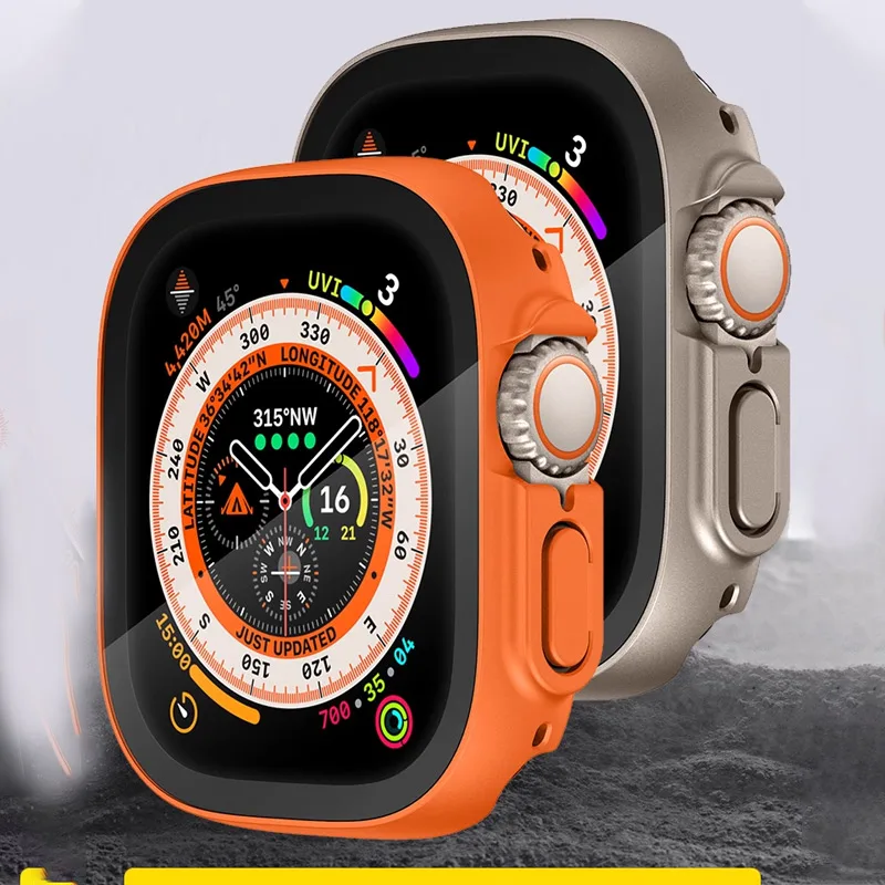 Confezione da 3 cover per Apple Watch Custodia protettiva per schermo Ultra 2 da 49 mm per iWatch, custodie protettive rigide ultrasottili per PC antigraffio