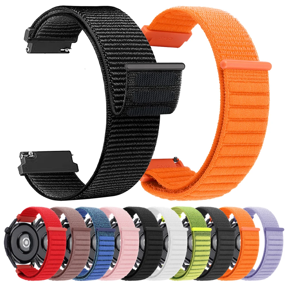 20 22 mm Nylon-Schlaufenarmband für Garmin Forerunner 570 265 255 165 Uhrenarmbänder Vivoactive 6 5 geflochtenes Armband für Garmin Venu 3 2 Sq Image