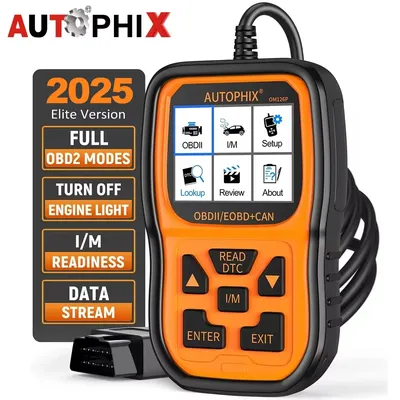 2025 Autophix OM126P Professional OBD2 Scanner Car Code Reader Automotive EOBD JOBD Universal Check Engine Fault Diagnostic Tool