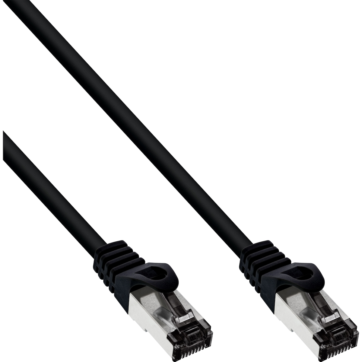 InLine® Patchkabel, S/FTP (PiMf), Cat.8.1, 2000MHz, halogenfrei, schwarz, 0,25m Image
