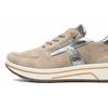 Sneaker ARA "SAPPORO", Damen, Gr. 5,5 (38,5), beige (hellbeige, metallic), Veloursleder, Glattleder, sportlich, Schuhe, Plateausneaker, Schnürschuh in Komfortweite H (= sehr weit)