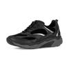Keilsneaker GABOR ROLLINGSOFT, Damen, Gr. 38, silber (schwarz, silberfarben), Ziegenveloursleder, Kalbsleder, Lackleder, Textil, sportlich, Schuhe, Freizeitschuh, Halbschuh, Schnürschuh mit herausnehmbarem Fußbett