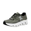 Slip-On Sneaker RIEKER SPORT, Herren, Gr. 44, grün (oliv), Nubuklederimitat, Mesh, sportlich, Schuhe, Freizeitsneaker, Halbschuh, Schlupfschuh mit gepolstertem Schaftrand