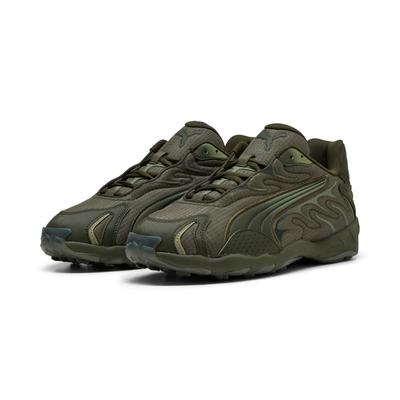 Sneaker PUMA "INHALE ESSENTIALS", Gr. 42, schwarz olive, lux army, Textil, unifarben, sportlich, Schuhe Image