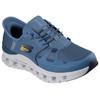 Slip-On Sneaker SKECHERS "GLIDE-STEP PRO", Herren, Gr. 39, blau (blaugrau), Textil, sportlich, Schuhe, Laufschuh, Trainingsschuh mit flexibler Traktionslaufsohle