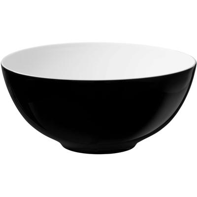 Schüssel SELTMANN WEIDEN "Life Fashion", weiß, glamorous schwarz, B:21,20cm H:9,70cm L:21,20cm T:21,20cm Ø:21,20cm, Porzellan, Schüsseln, Schale rund, 21 cm Image