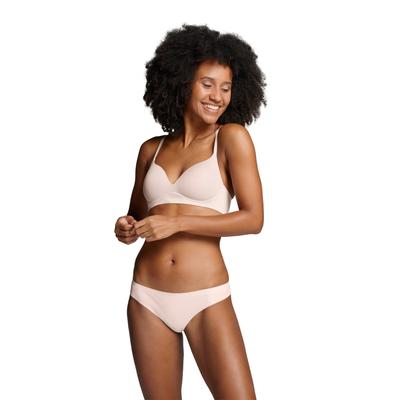Bügelloser BH PUMA "PUMA WOMEN SOFT PADDED BRA", Damen, Gr. 80, Cup D, rosa (rose dust), Microtouch, Obermaterial: 84% Polyamid, 16% Elasthan, sportlich, klassisch, BHs, weiche Wattierung, vorgeformte Körbchen