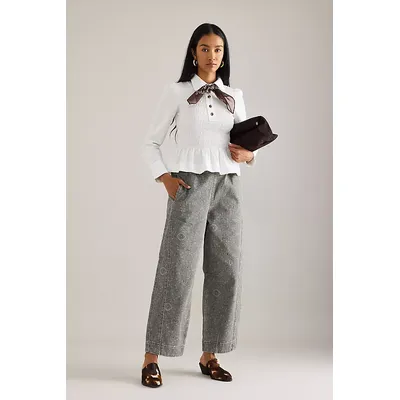 Damson Madder Felix Paisley Barrel Jeans