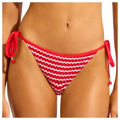 Seafolly - Women's Mesh Effect Hipster Tie Side - Bikini-Bottom Gr 38 orange Image