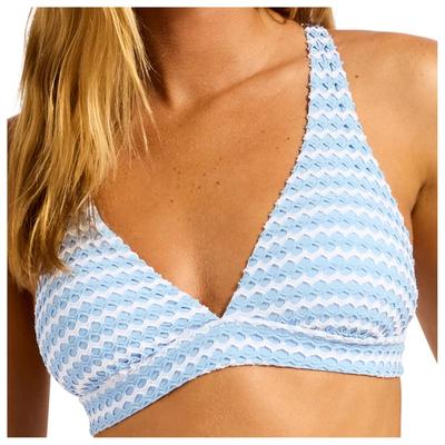 Seafolly - Women's Mesh Effect Multi Fit Longline Tri - Bikini-Top Gr 40 orange Image