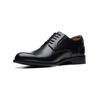 Schnürschuh CLARKS "Clarks Businessschuhe Leder", Herren, Gr. 44,5, schwarz, Leder, elegant, Schuhe