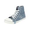 Sneaker MUSTANG SHOES "Mustang Shoes Sneaker Lederimitat/Textil", Damen, Gr. 37, blau (mittelblau), Lederimitat, Textil, casual, Schuhe
