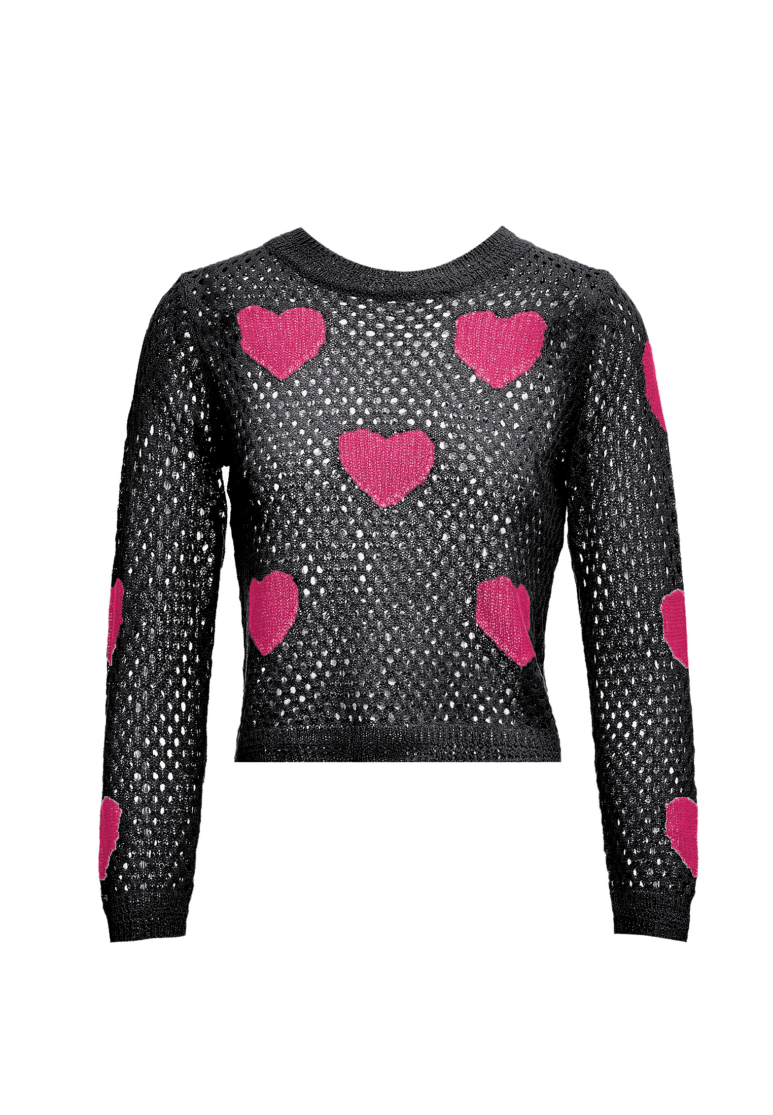 Mymo Pullover Frauen schwarz rosa Image