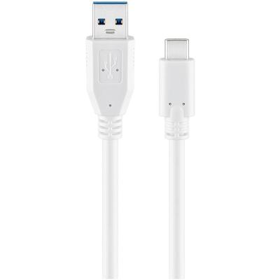 goobay USB-Kabel USB 3.0 C/USB 3.0 A weiß 0.2 m weiß Image