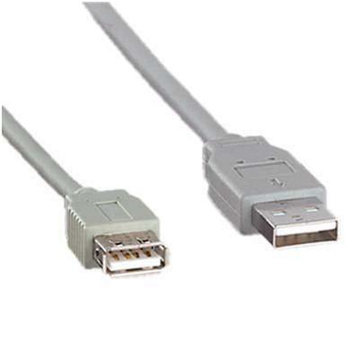 goobay USB-Kabel USB 2.0 A grau 3.0 m Image