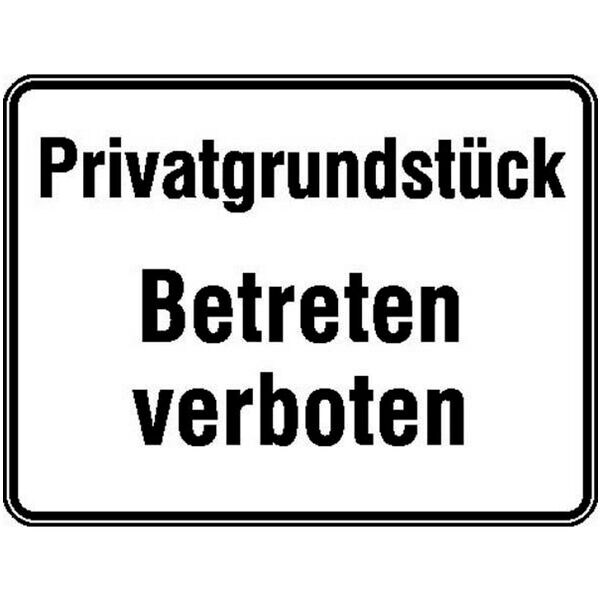 Safety Marking Hinweisschild »Betreten verboten« 33,0 x 25,0 cm Aluminium, geprägt grau Image