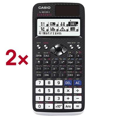CASIO 2x Schulrechner »FX-991DE X« schwarz, 16.55x1.11x7.7 cm