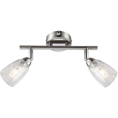 Globo - Deckenlampe Deckenleuchte Spotlampe Spotleuchte Wohnzimmerlampe, 2 Flammig Spots beweglich, Image