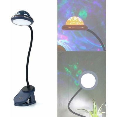 Kinder-Klemmlampe, wiederaufladbares LED-Klemmleselicht mit Sternenprojektion, Image