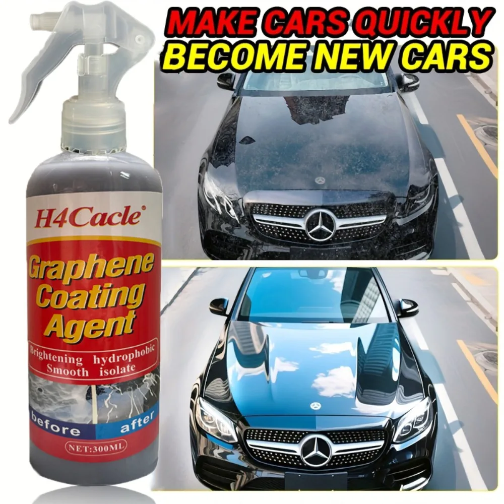 Graphen-Beschichtungsmittel, Graphen-Autospray, kratzfest, wasserabweisend, Tiefenreinigung und glänzender Glanz, Keramikbeschichtung Image
