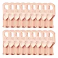 10/25 pièces 1/0 AWG jauge câble en cuivre nu cosses anneau sertissage Terminal 3/8 "5/16" 1/4 "1/2" Kit d'assortiment de connecteurs de fil