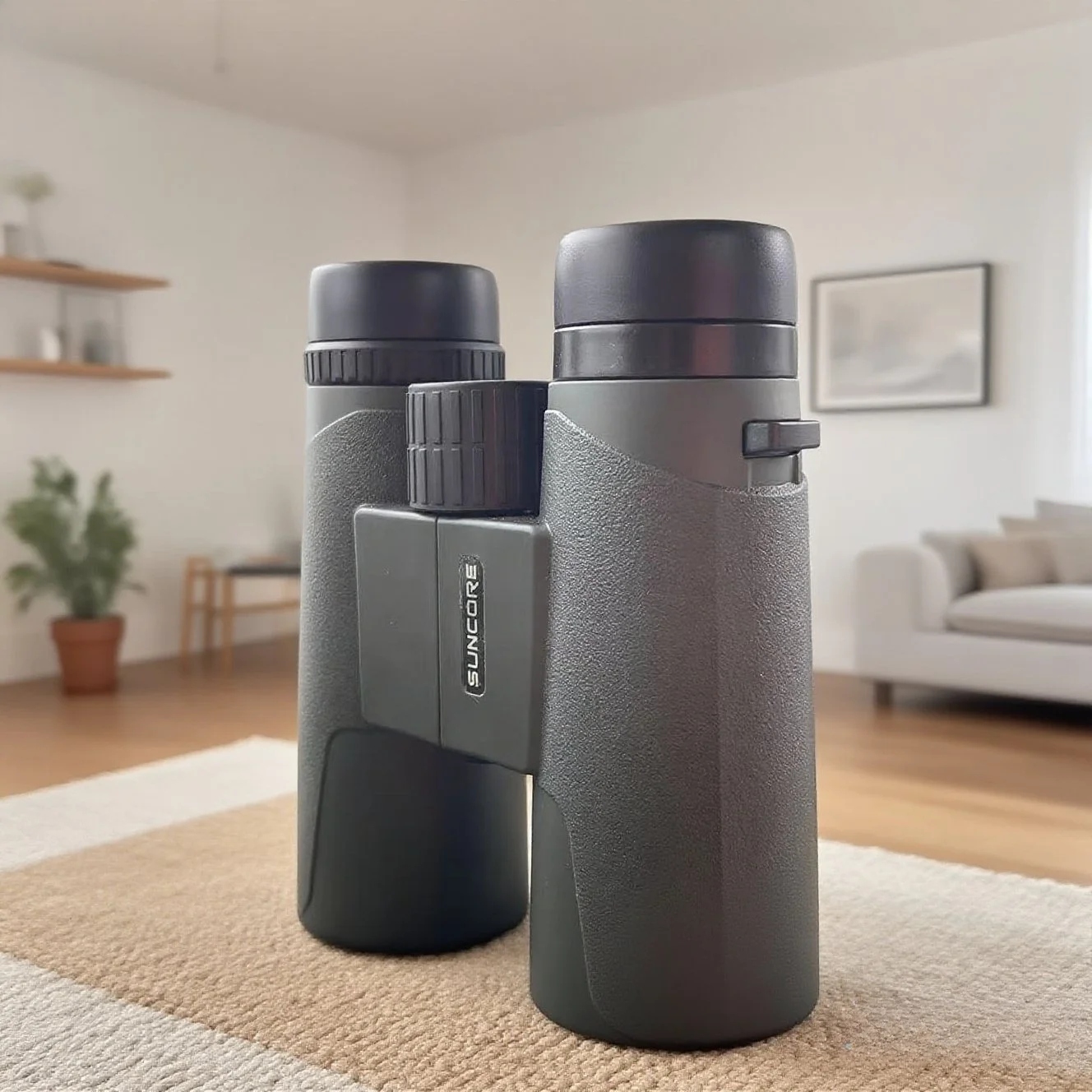 SUNCORE NEUES 10x42 grünes Fernglas für Erwachsene, hochwertiges, leichtes Outdoor-Jagd-Vogelbeobachtungsteleskop, HD Dual Tube Imag Image