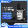 BTONERRA BT230 Mini Walkie Talkie TYPE-C Ricaricabile Palmare 1-3 km Radio Ricetrasmettitore Interphone Bambino Giocattoli Di Natale Regali