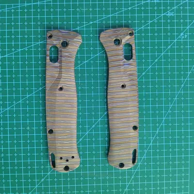 1 Paar maßgeschneiderte Titan-Griffschalen für Benchmade Bugout 535 Klappmesser