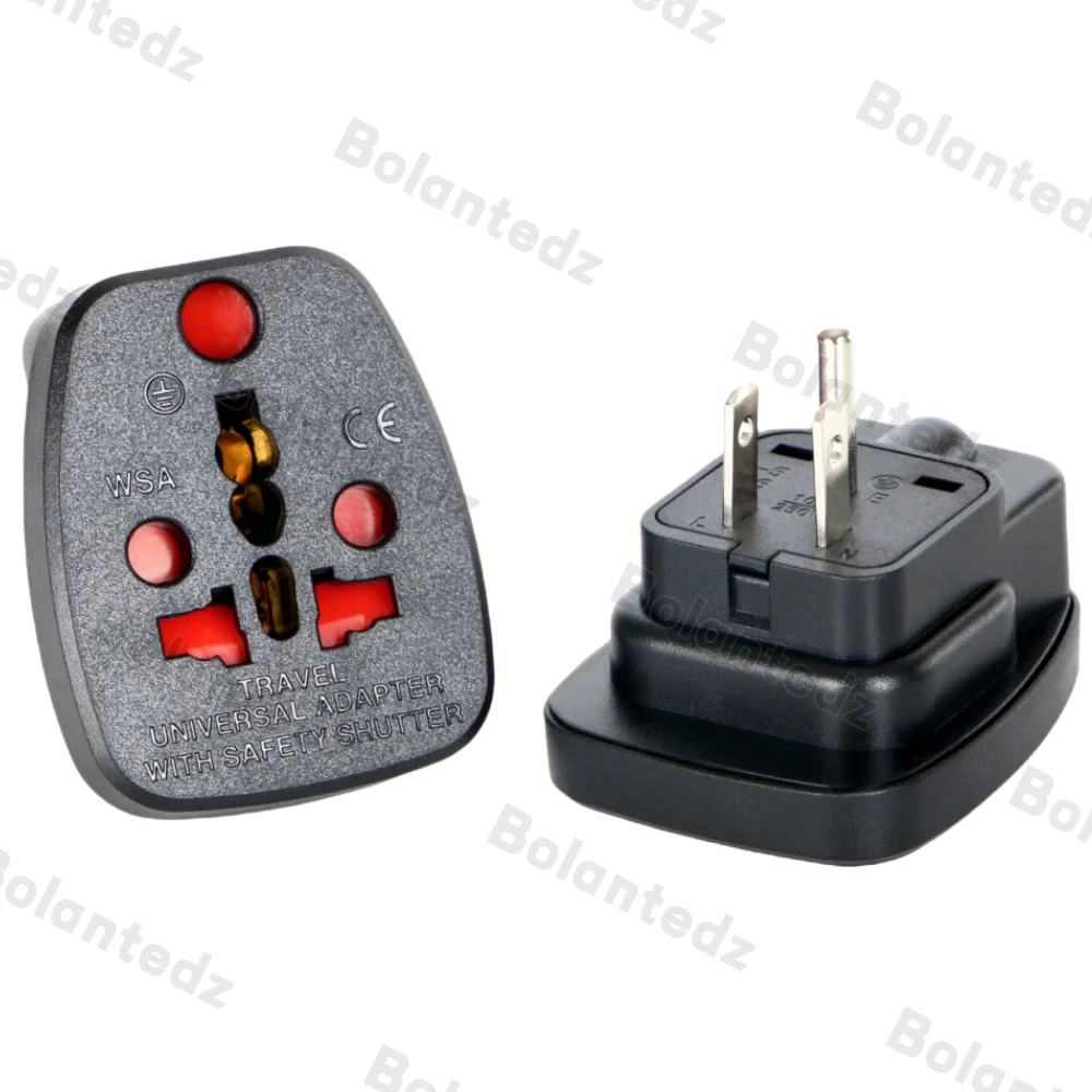 Bolantedz Universal Travel Multi Adapter US UK AU CN KR EU Stecker Konverter auf Universal Steckdose Home Conversion Stecker Adapter Image
