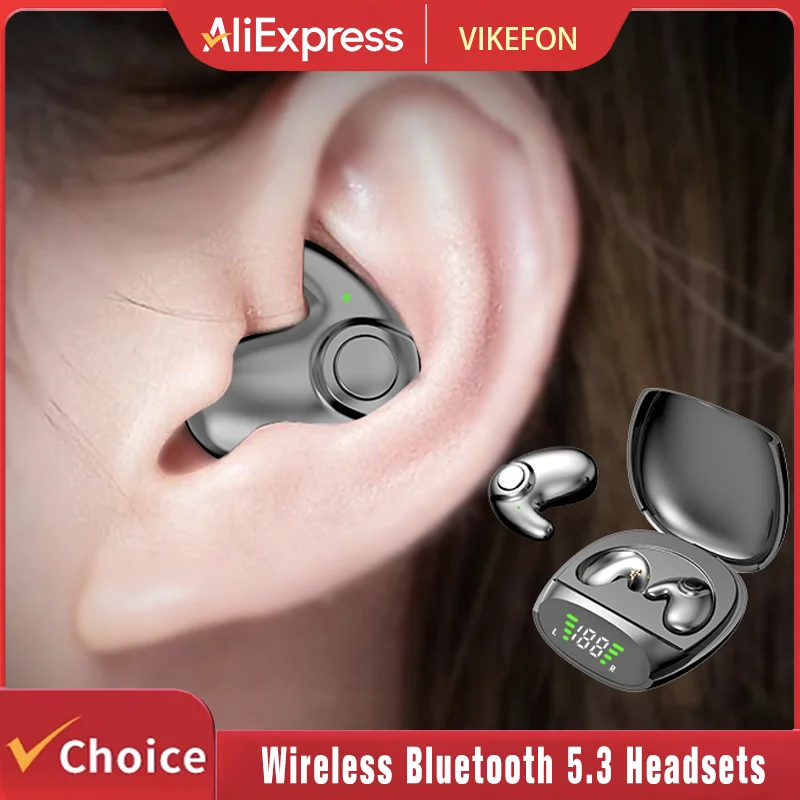 Drahtlose Sport-Bluetooth-Kopfhörer Highend Tws Dual Ear Sleep In Ear Md538 Mini Painless Call Noise Cancelling Thin Headphones