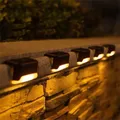 4 pièces LED lampe de marche solaire chemin escalier extérieur jardin fête lumières mariage balcon lumière décoration pour Patio escalier clôture lumière