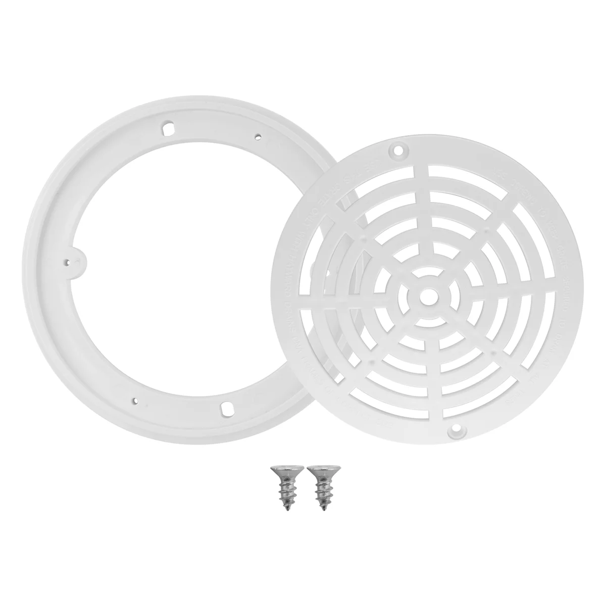 Couvercle de vidange principal de piscine A89E-8Inch, plaques de montage inférieures de grille supérieure, couvercle de vidange de piscine de remplacement blanc, couvercle de sortie de piscine