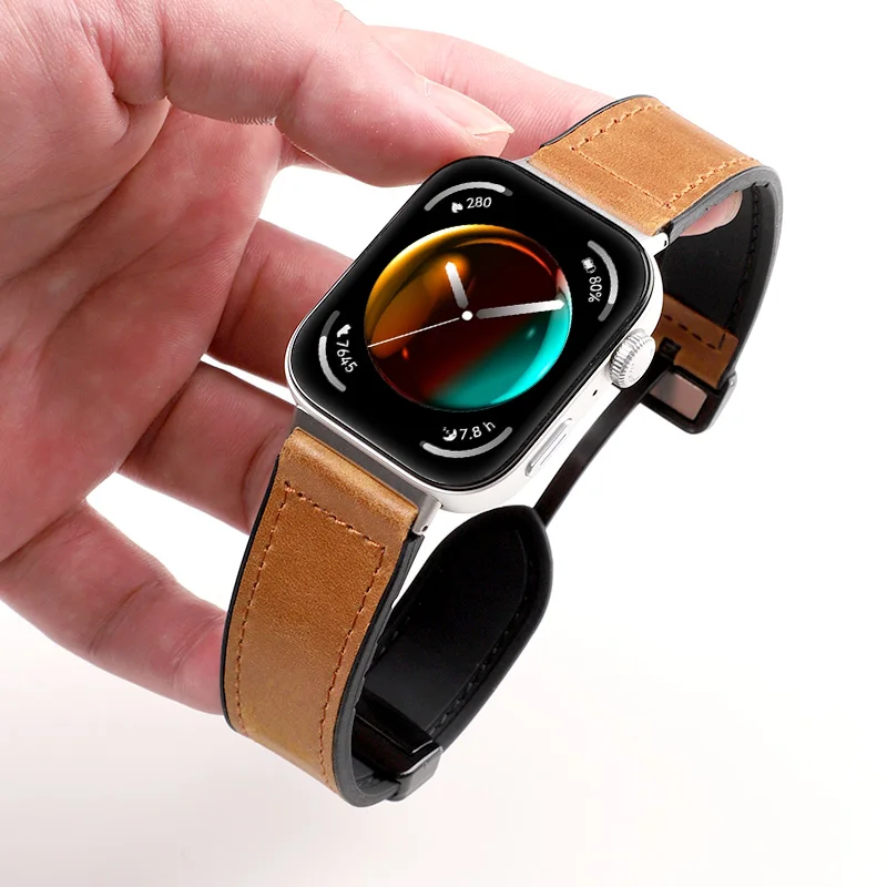 Silikon + Leder für Huawei Watch Fit 4 Pro Armband Zubehör Ersatz Sport Correas Armband für Huawei Watch Fit 4 3 Band Image