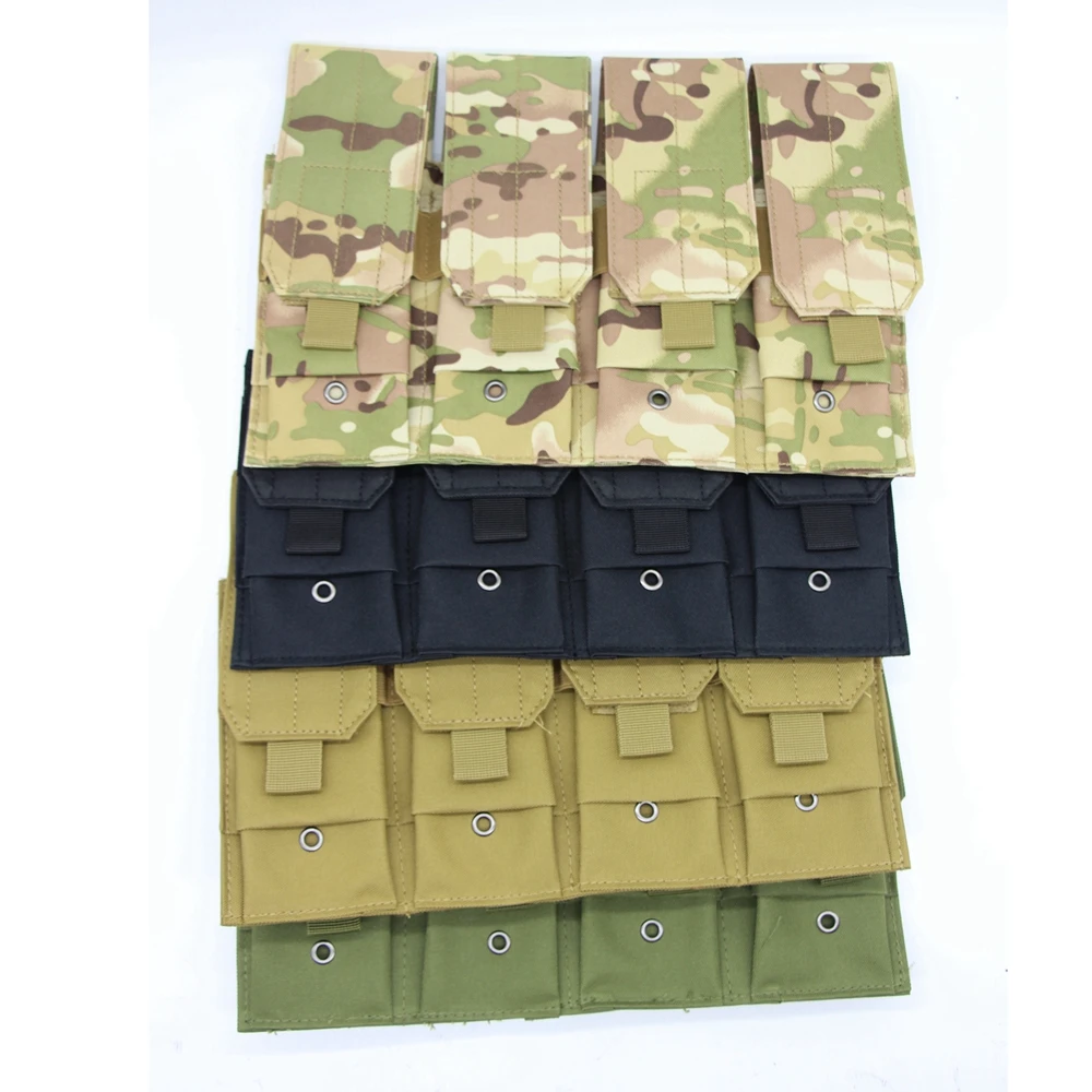 Taktische Molle 5,56mm Magazintasche für M4 Ar15 Cs Gewehr Vierfach Mag Tasche Cs Spiel Paintball Jagd Weste Befestigen Pack Image