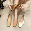 Frau Elegante Sommer Französisch Karree Grün Mary Janes Nette Casual Wohnungen Weibliche Retro Schuhe Niedrigen Absätzen Weichen Sohlen Flache Schuhe