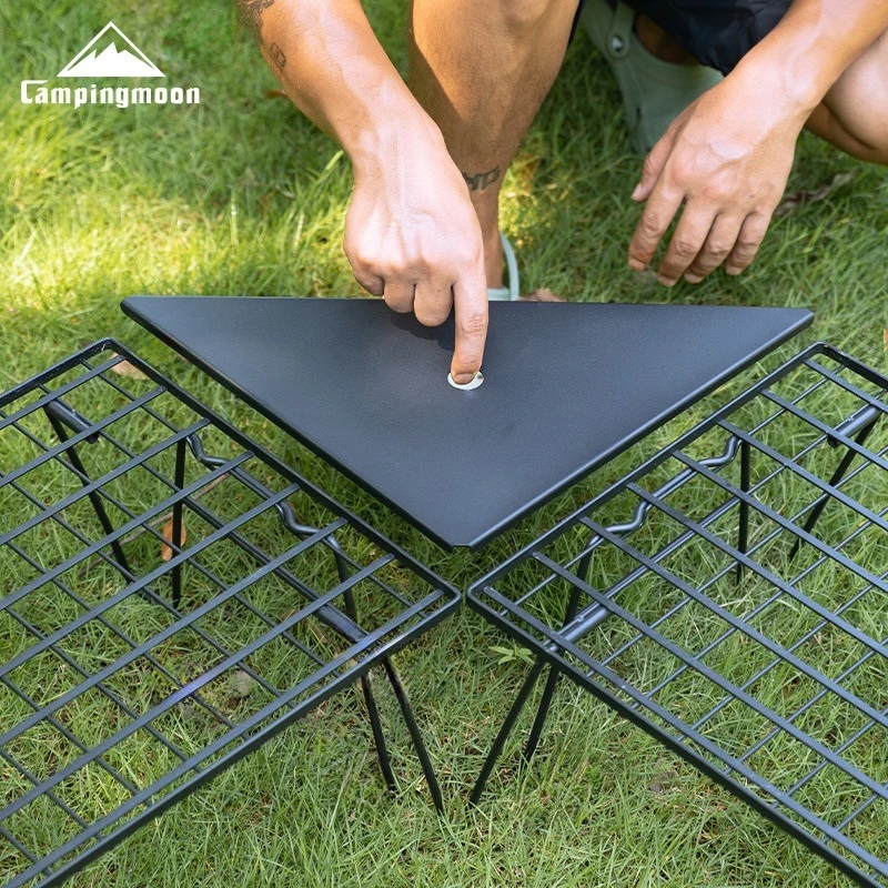 CAMPINGMOON T-2356BK Light Mesh Table Aluminiumlegierung Triangle Board Outdoor Klapptisch Erweiterungspanel Image