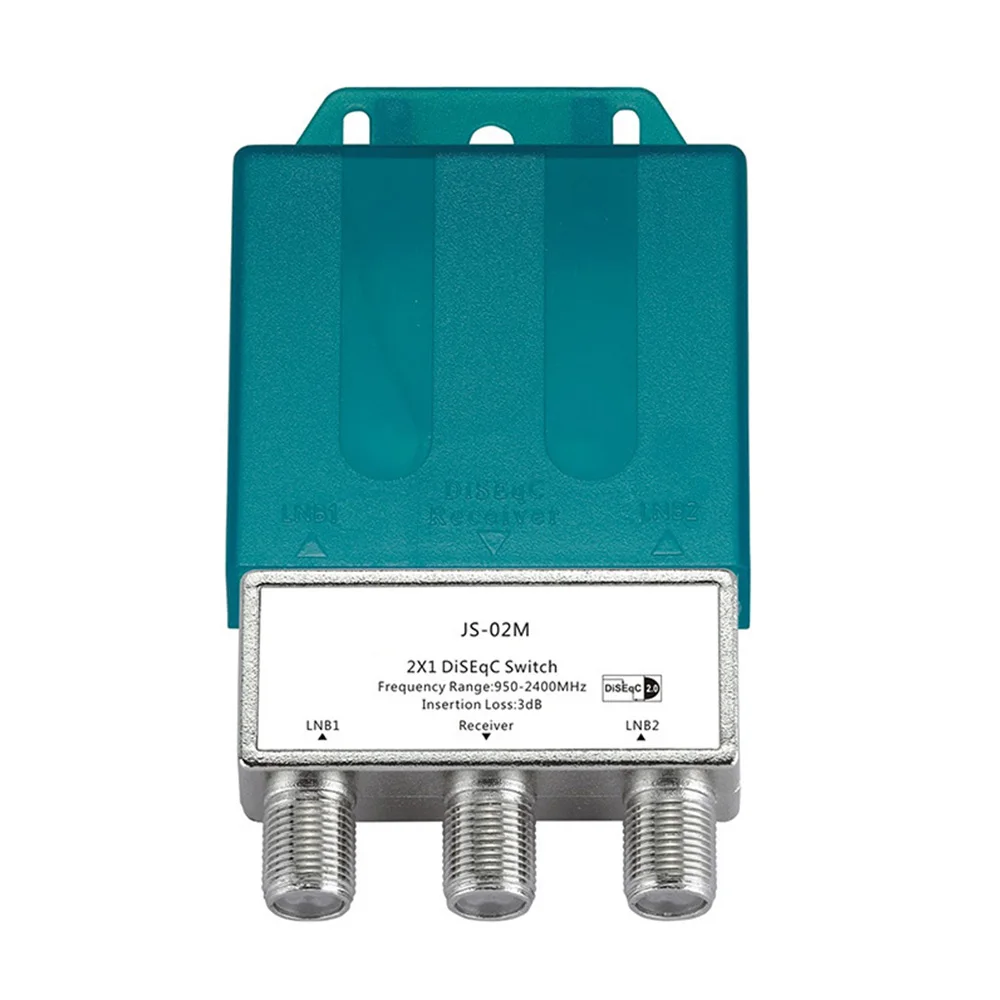 TV Waterproof DS-04M Satellite 950-2400MH 2x1 DiSEqC Switch Antenna FTA Dish Flat LNB Multiswitch For Satellite TV Receiver